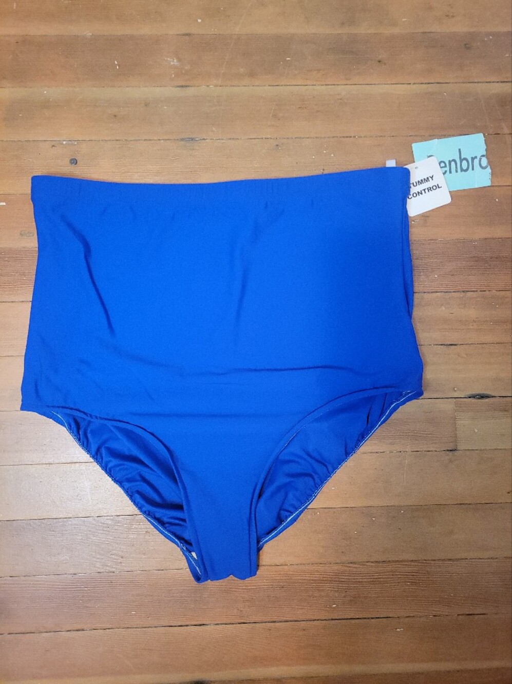 Penbrooke Tummy Control Royal Blue Extra High-Waist Swim Bottom